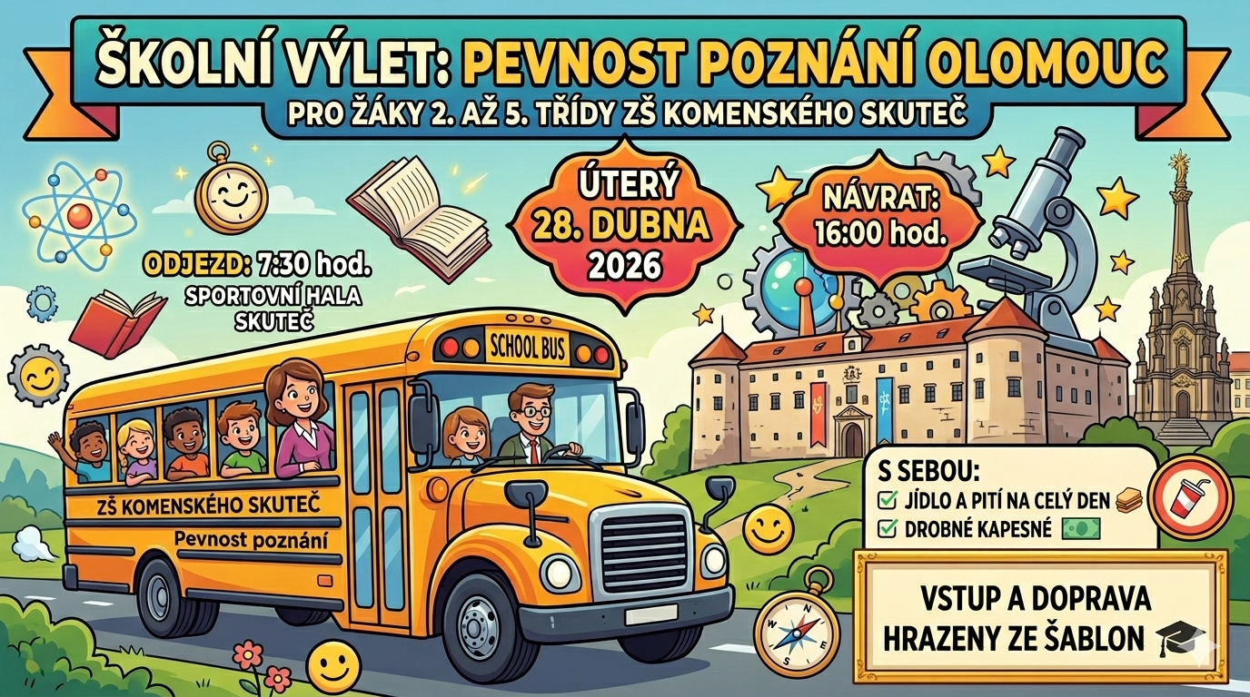 Pevnost poznání v Olomouci - celodenní výlet pro žáky 2. až 5. třídy 