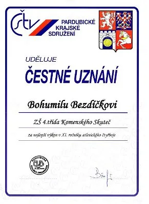 Výsledky atletického čtyřboje, 21. 9. 2001