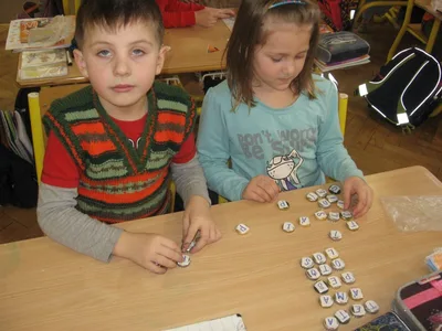 Prvňáčkové na Základní škole Komenského, 16. 3. 2011