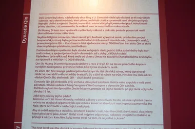 Terakotová armáda Prvního čínského císaře, 11. 4. 2011