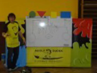 Beseda s ilustrátorem Adolfem Dudkem, 13. 5. 2012