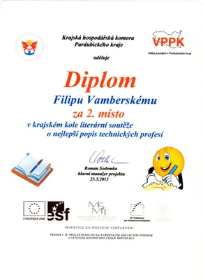 Filip Vamberský vyhrál chytrý telefon, 26. 5. 2013