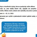 Škola Vám chce ukázat, kolik toho Vaše děti umí, 24. 10. 2013
