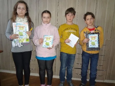 Stříbro v okresním kole olympiády v anglickém jazyce s postupem do kraje, 15. 3. 2014