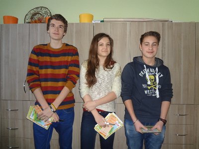 Stříbro v okresním kole olympiády v anglickém jazyce s postupem do kraje, 15. 3. 2014