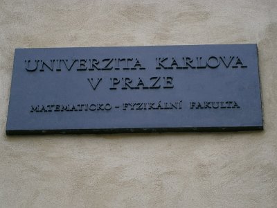 Naši žáci na Matematicko-fyzikální fakultě v Praze, 22. 5. 2014
