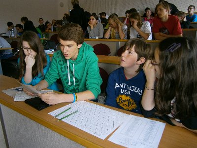Naši žáci na Matematicko-fyzikální fakultě v Praze, 22. 5. 2014