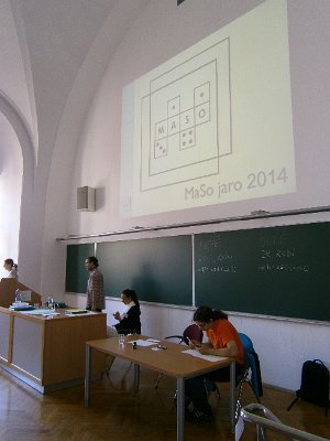 Naši žáci na Matematicko-fyzikální fakultě v Praze, 22. 5. 2014