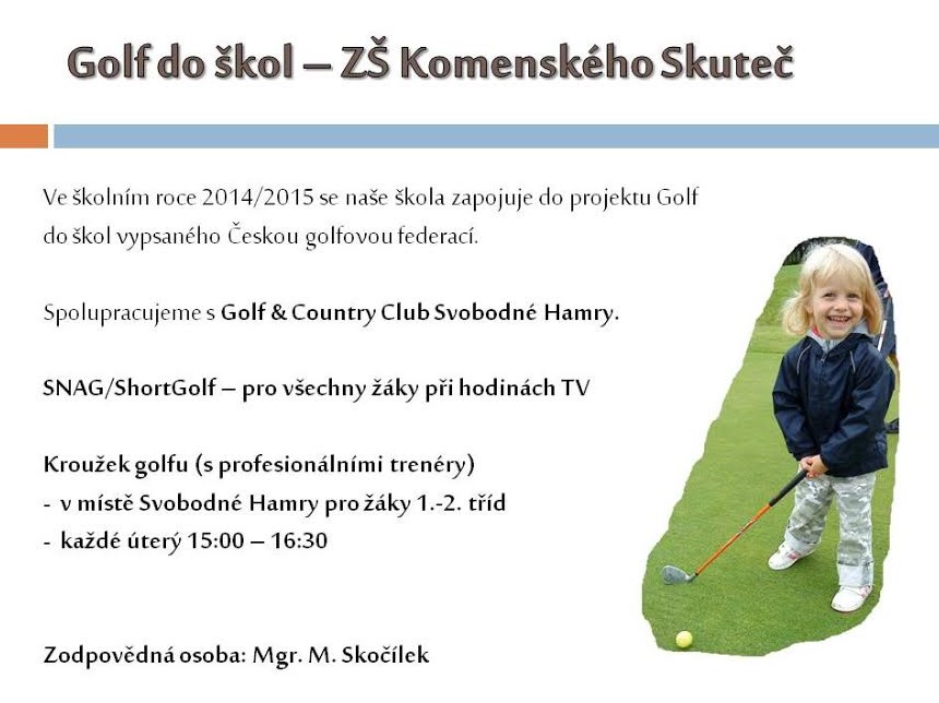 Golf do škol, 2. 9. 2014