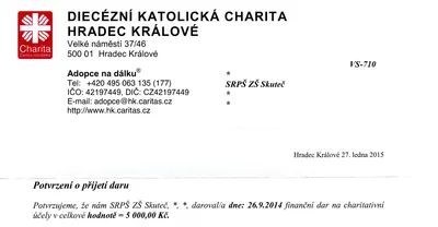 Adopce na dálku, 9. 3. 2015
