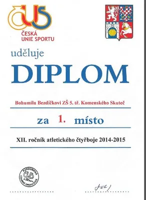 XIII. ročník atletického čtyřboje Pardubického kraje, 18. 9. 2015