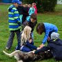 Mushing - psí spřežení na školní zahradě, 10. 10. 2015