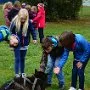 Mushing - psí spřežení na školní zahradě, 10. 10. 2015