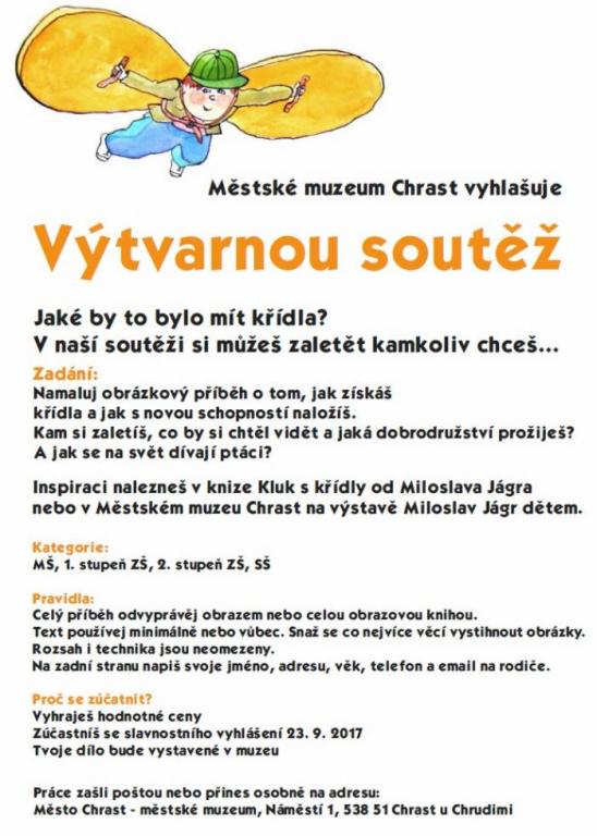 Výtvarná soutěž - Městské muzeum Chrast, 9. 9. 2017