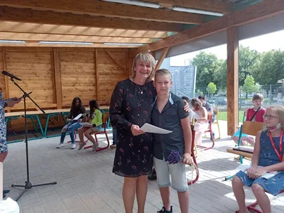 Předávání vysvědčení 5. třída, 30. 6. 2020