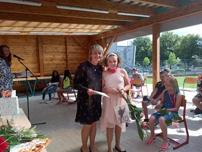 Předávání vysvědčení 5. třída, 30. 6. 2020