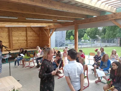 Předávání vysvědčení 5. třída, 30. 6. 2020