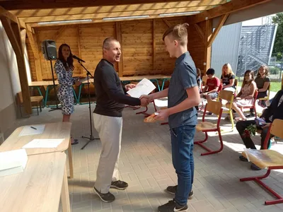 Předávání vysvědčení 6. třída, 30. 6. 2020