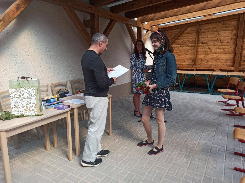 Předávání vysvědčení 6. třída, 30. 6. 2020