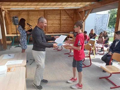 Předávání vysvědčení 6. třída, 30. 6. 2020