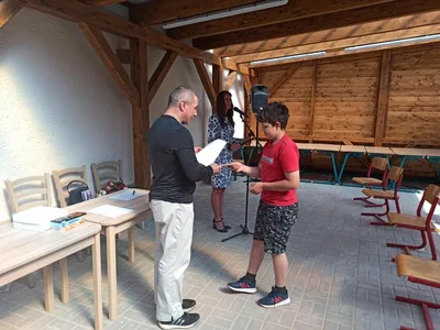 Předávání vysvědčení 6. třída, 30. 6. 2020