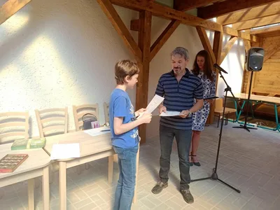 Předávání vysvědčení 7. třída, 30. 6. 2020