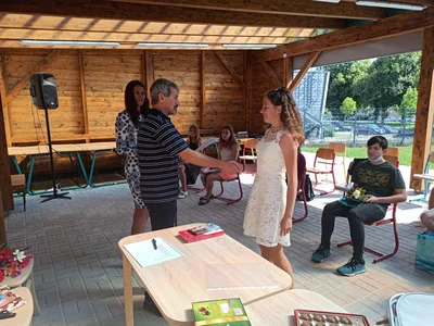 Předávání vysvědčení 7. třída, 30. 6. 2020