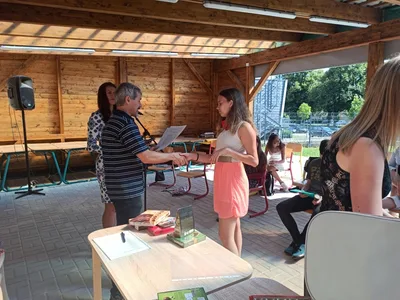 Předávání vysvědčení 7. třída, 30. 6. 2020