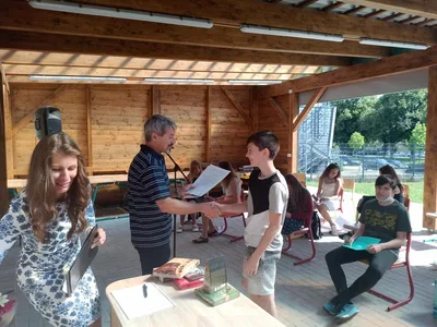 Předávání vysvědčení 7. třída, 30. 6. 2020