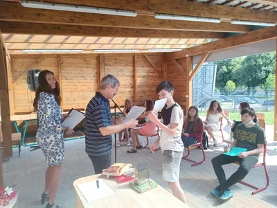 Předávání vysvědčení 7. třída, 30. 6. 2020