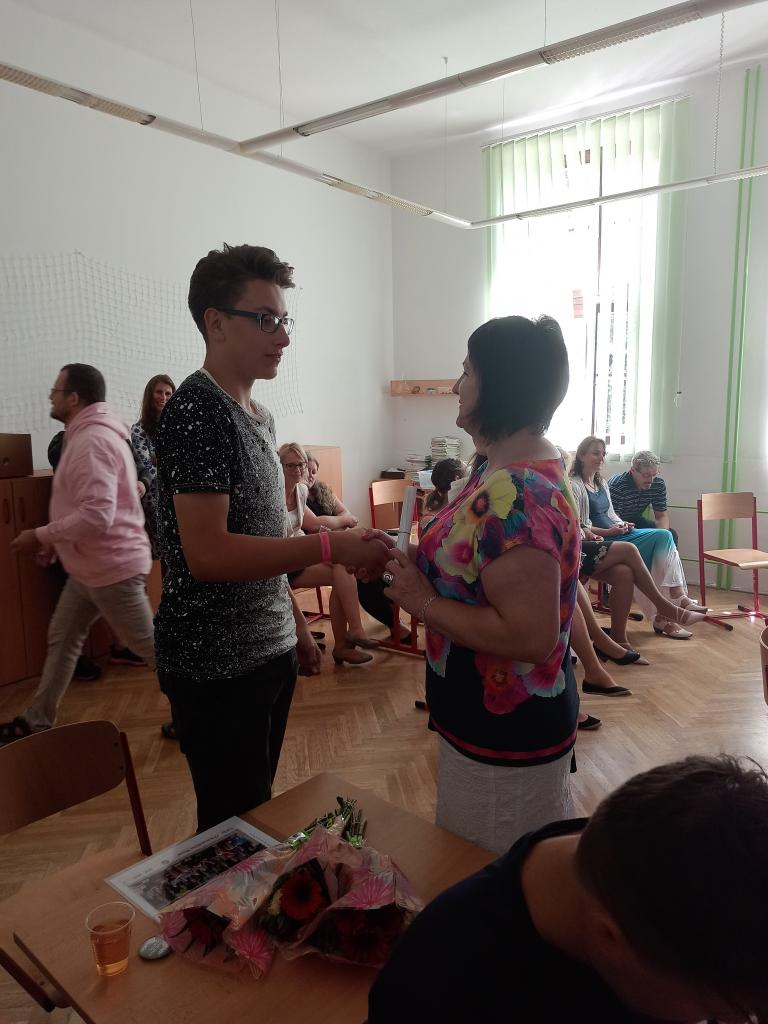 Předávání vysvědčení 9. třída, 30. 6. 2020