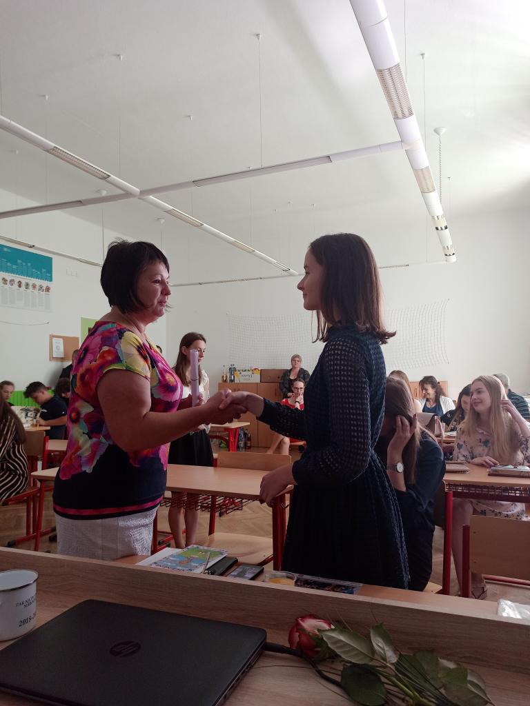 Předávání vysvědčení 9. třída, 30. 6. 2020