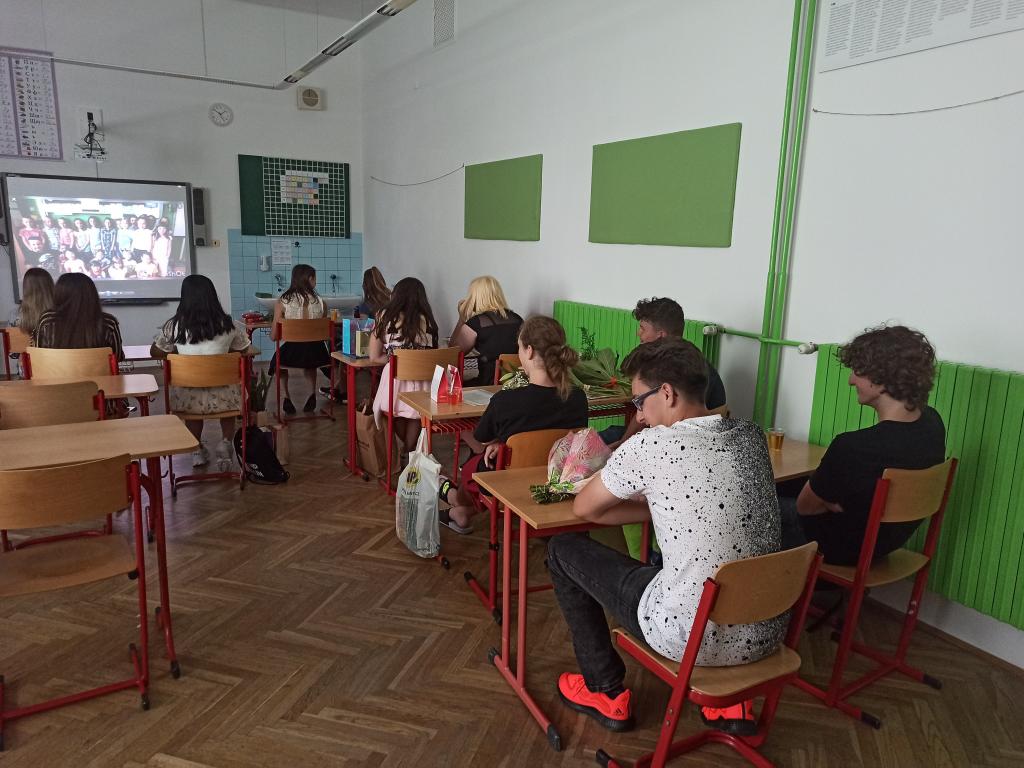 Předávání vysvědčení 9. třída, 30. 6. 2020