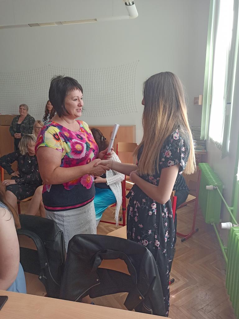 Předávání vysvědčení 9. třída, 30. 6. 2020