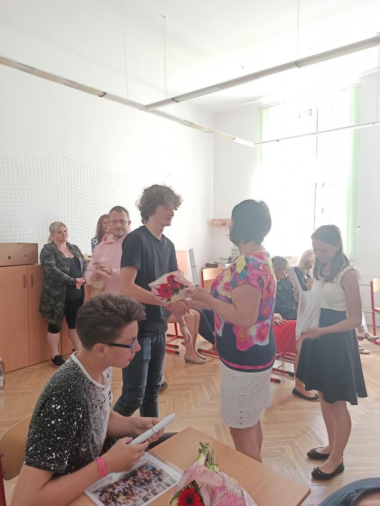 Předávání vysvědčení 9. třída, 30. 6. 2020
