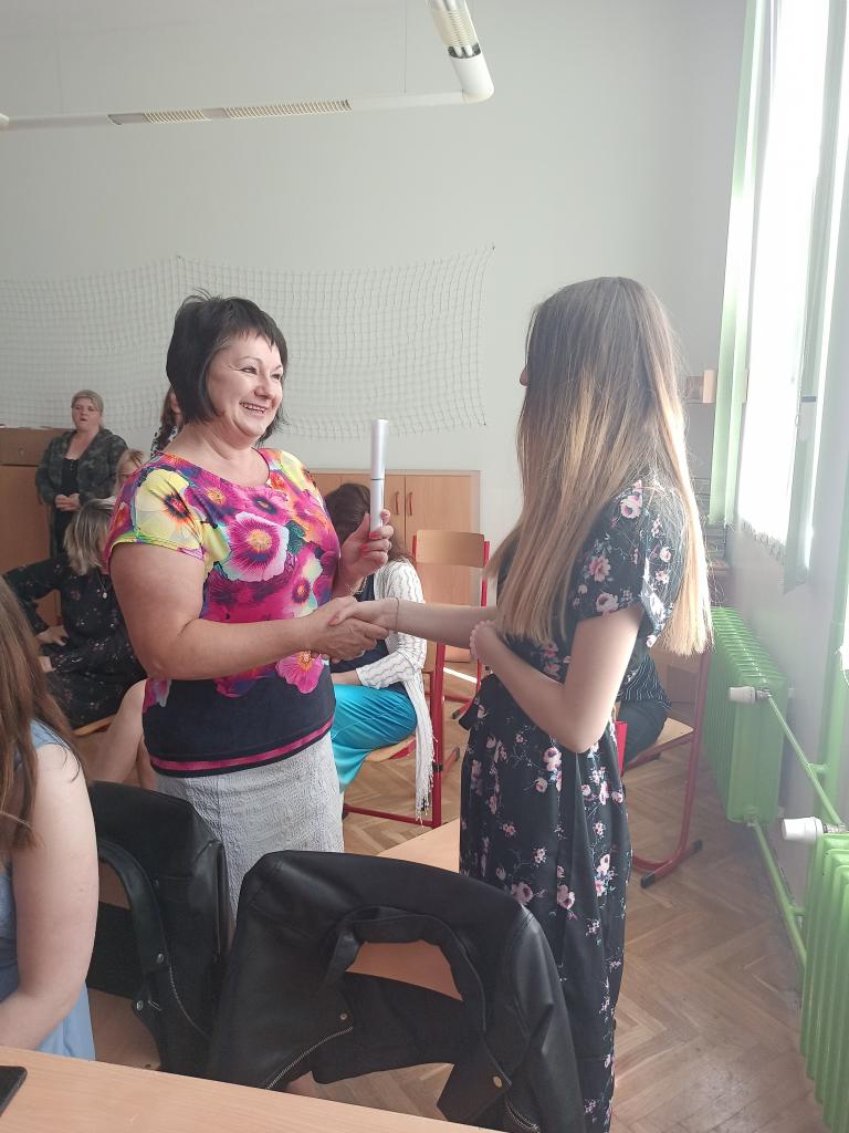 Předávání vysvědčení 9. třída, 30. 6. 2020