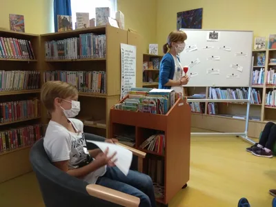 Návštěva knihovny, 22. 9. 2020