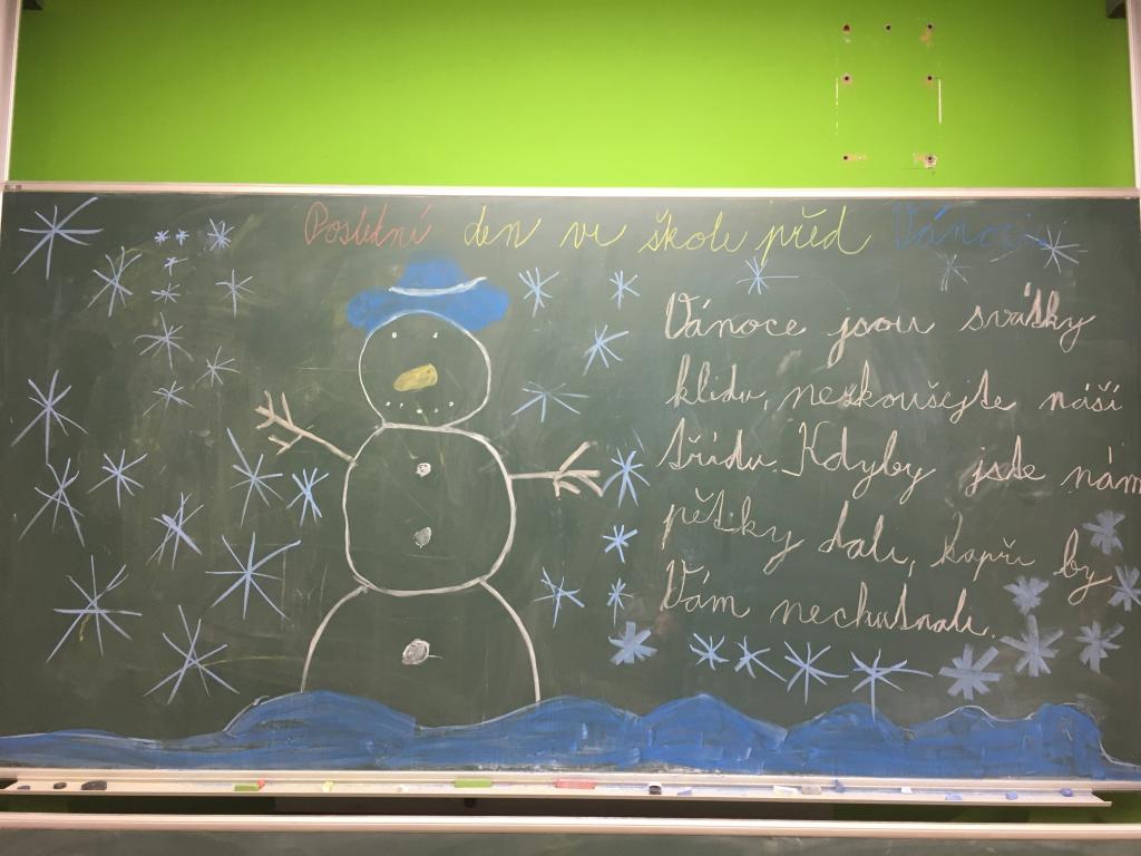 Třídní besídka, 18. 12. 2020