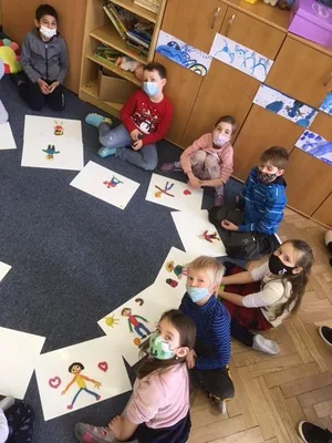 práce s modelovací hmotou - lidské tělo, 14. 1. 2021