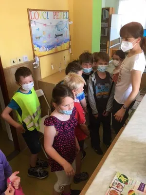 1. B v knihovně, 22. 6. 2021
