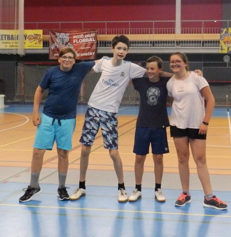 Turnaj badminton, florbal, 25. 6. 2021