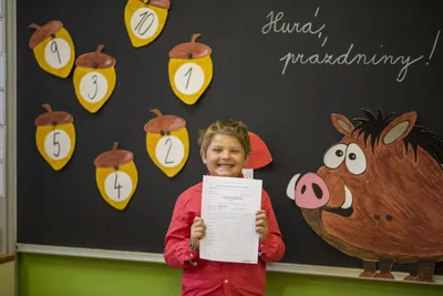Naše první vysvědčení, 1. 7. 2021