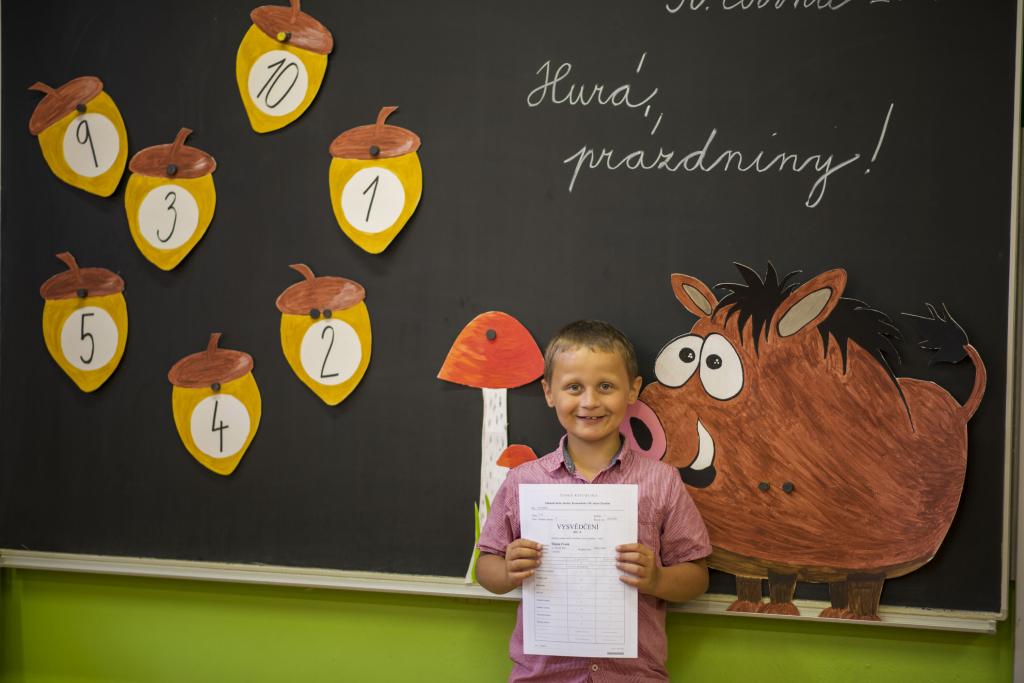 Naše první vysvědčení, 1. 7. 2021