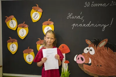 Naše první vysvědčení, 1. 7. 2021