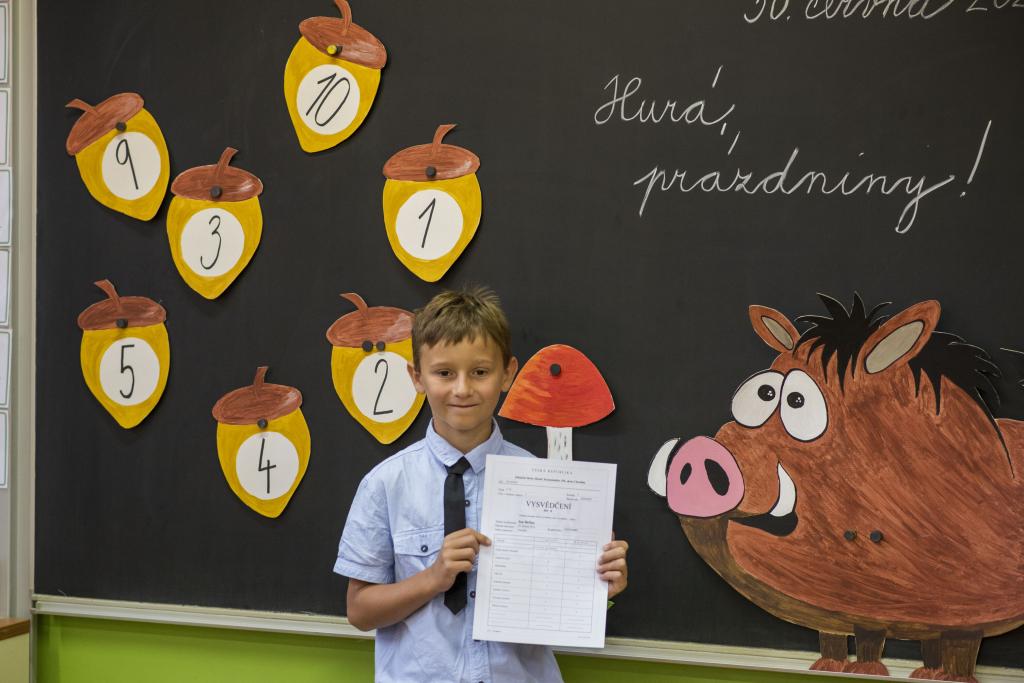 Naše první vysvědčení, 1. 7. 2021