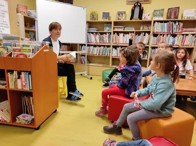 Návštěva knihovny, 18. 10. 2021