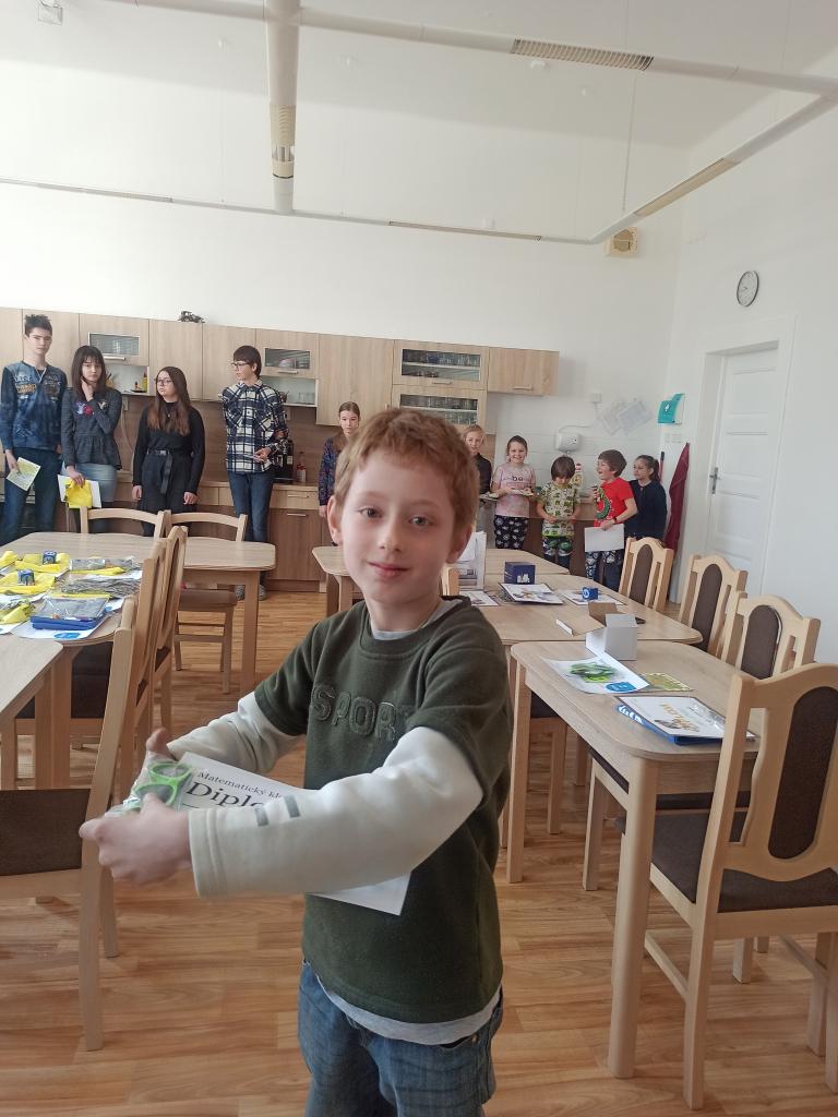 Vyhlášení - matematického Klokana, olympiády z českého jazyka a recitační soutěže., 25. 3. 2022