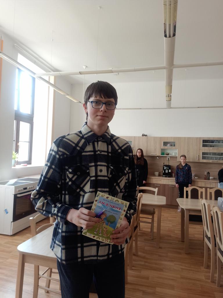 Vyhlášení - matematického Klokana, olympiády z českého jazyka a recitační soutěže., 25. 3. 2022