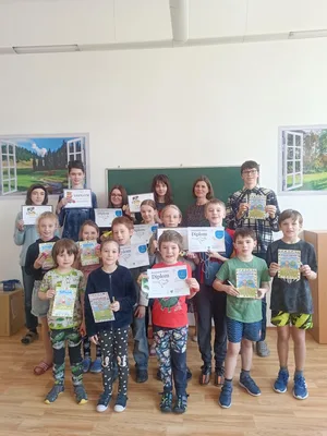 Vyhlášení - matematického Klokana, olympiády z českého jazyka a recitační soutěže., 25. 3. 2022