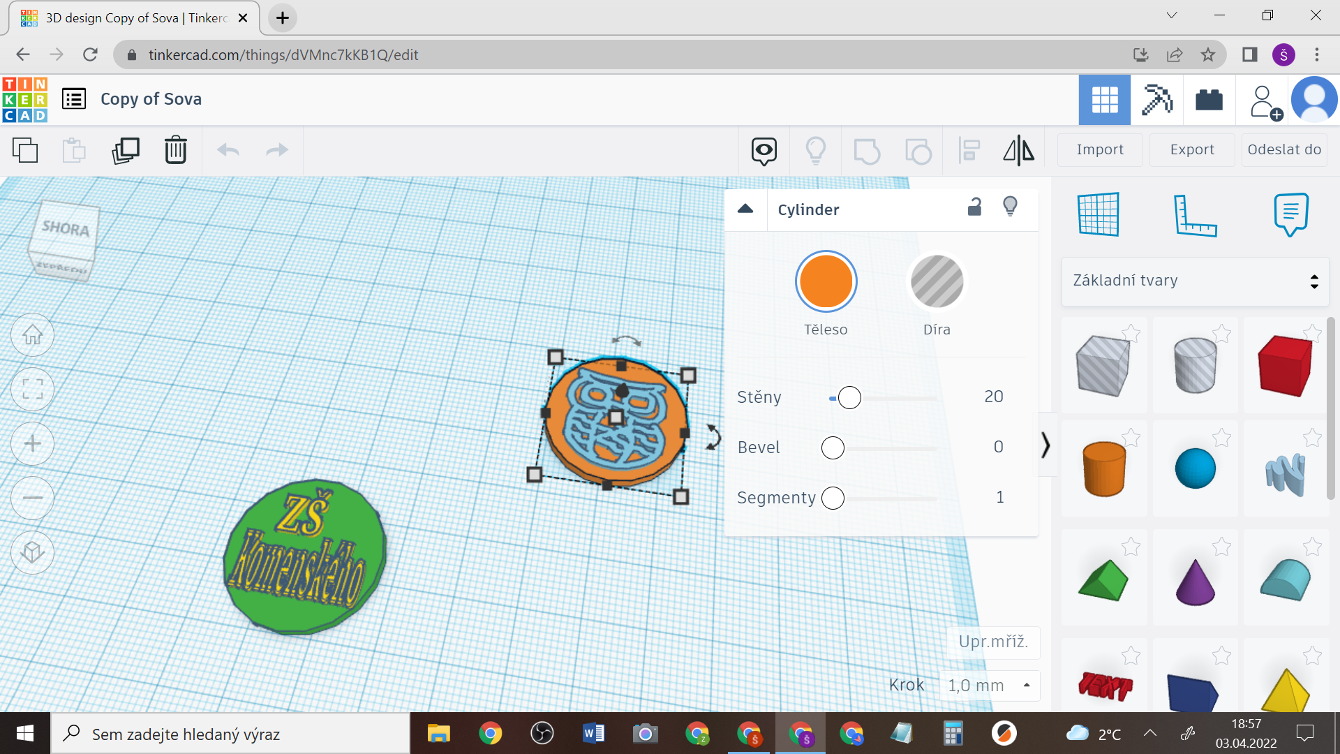 3D tisk, 20. 4. 2022
